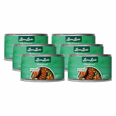Loma Linda Choplets 13 oz 6-pack, plant-based vegetarian protein patties.
