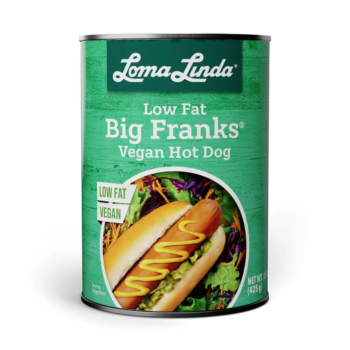 Loma Linda Low Fat Big Franks Vegan Hot Dogs 82% Less Fat