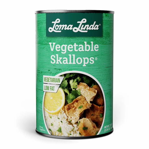 37.5 oz can of Vegetable Skallops - 1-pack bulk vegan scallop alternative