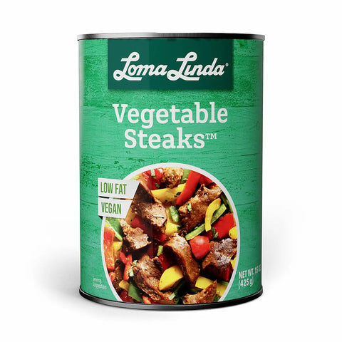 Loma Linda Vegetable Steaks 1-pack, vegan steak alternative.