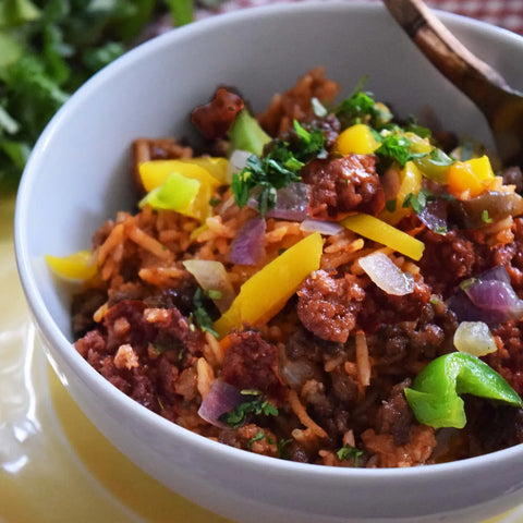 Loma Linda Vegetarian Chili - Bowl of Cooked Vegetarian Chili