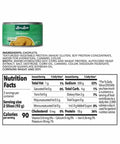 Loma Linda Choplets 13 oz can, back of the label showing ingredients and nutrient facts.