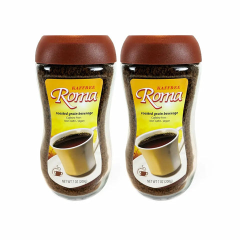 Kaffree Roma 2-pack, natural and caffeine-free coffee substitute, vegan and non-GMO.