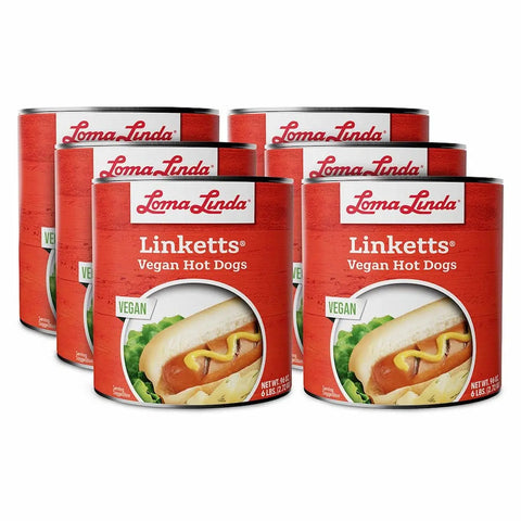 96 oz can of Linketts - 1-pack bulk vegan hotdog alternative