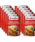 15 oz cans of Little Links - 12-pack plant-based meat alternative