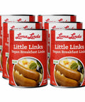 15 oz cans of Little Links - 6-pack vegan and vegetarian sausage alternative
