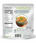 Pad Thai back of 1-pack showing heating instructions for microwave and stovetop.