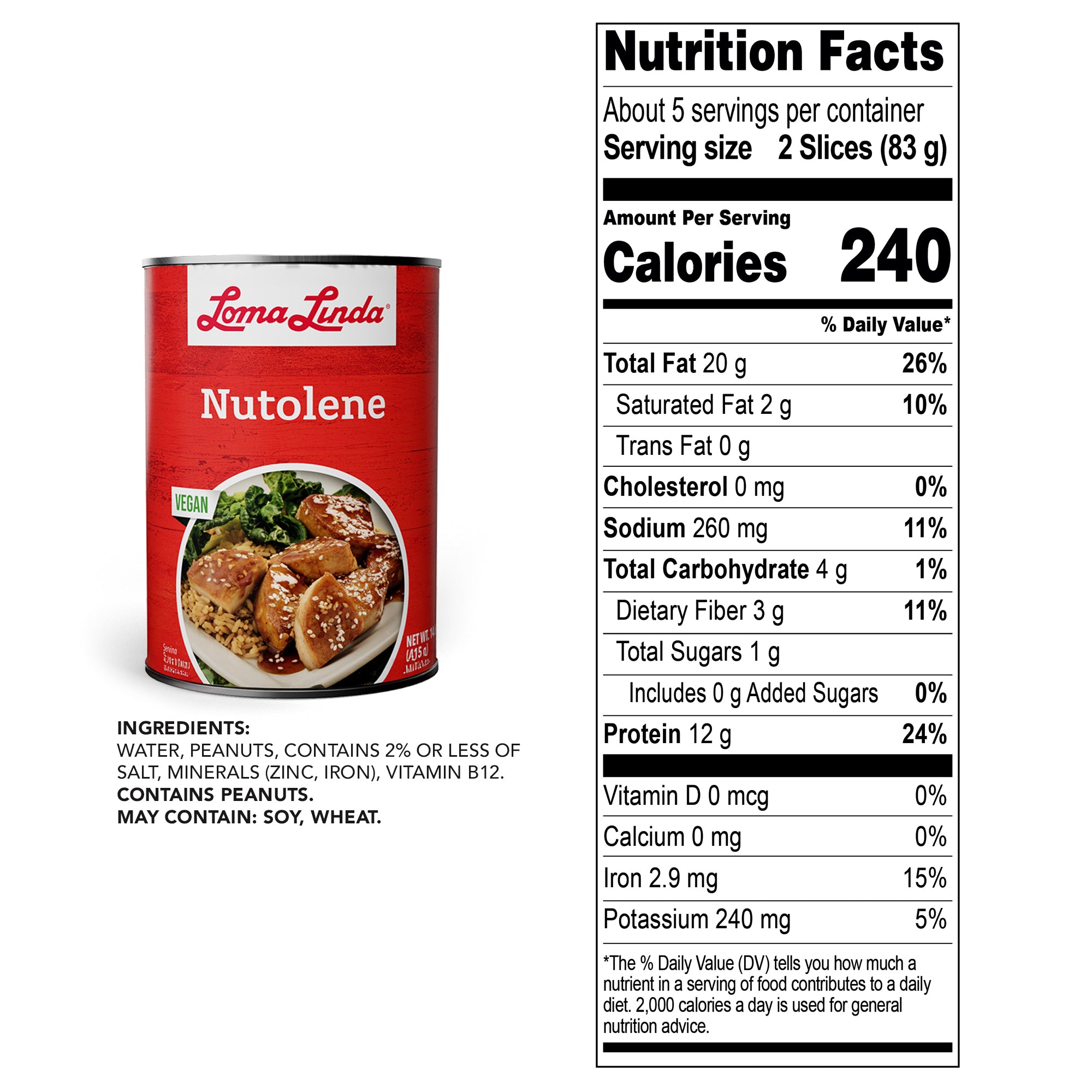Nutolene® Peanut-Based Meat Alternative | Loma Linda Food