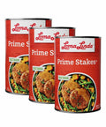 Loma Linda Prime Stakes 37.5 oz 3-pack, plant-based beef alternative.