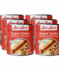 96 oz can of Super Links - 1-pack bulk vegetarian hotdog alternative