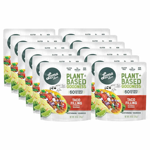 12-pack of 10 oz Taco Filling - Plant-based, seasoned taco filling, gluten-free