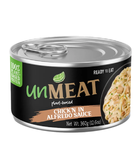UnMeat plant-based chicken alfredo meal 12.6 oz single can