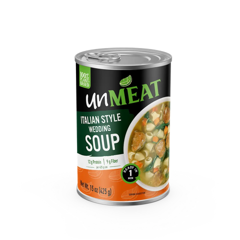 UnMeat plant-based Italian style wedding soup 15 oz single can