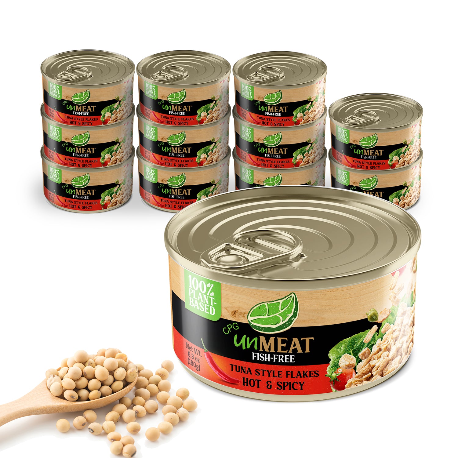 Plant-Based Tuna Style Hot & Spicy | Fish-Free Tuna Alternative