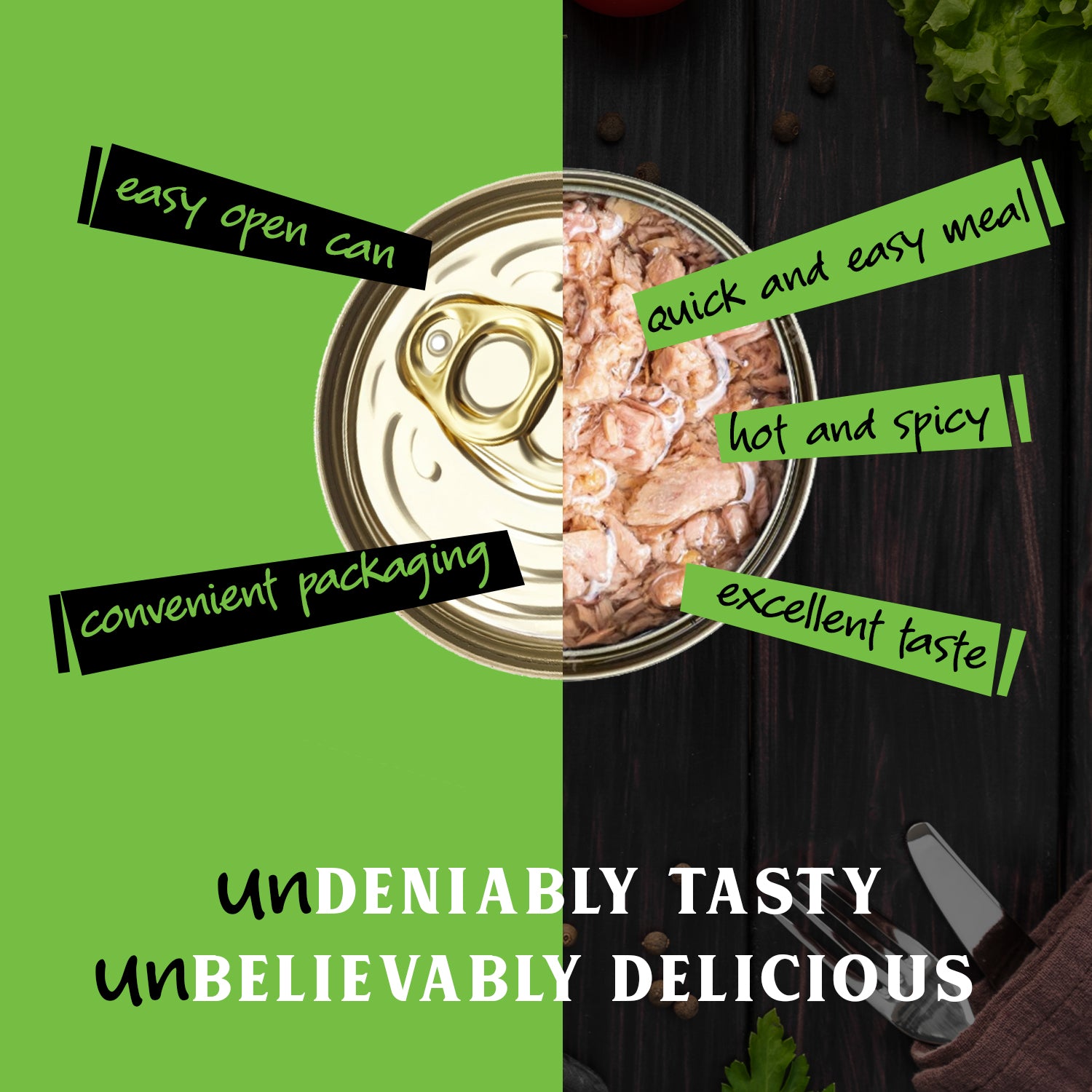 Plant-Based Tuna Style Hot & Spicy | Fish-Free Tuna Alternative
