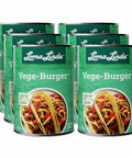 Loma Linda Vege Burger 6-pack, pre-cooked vegan ground beef substitute.