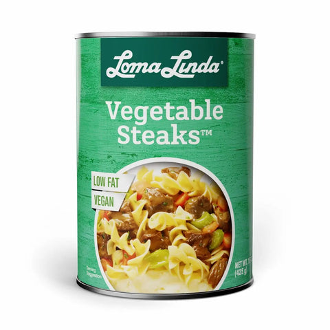 Loma Linda Vegetable Steaks 1-pack, vegan steak alternative.